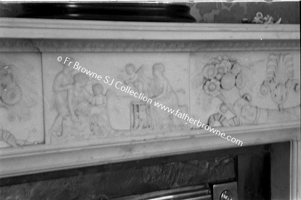 GORMANSTOWN CASTLE  DINING ROOM FIREPLACE DETAIL